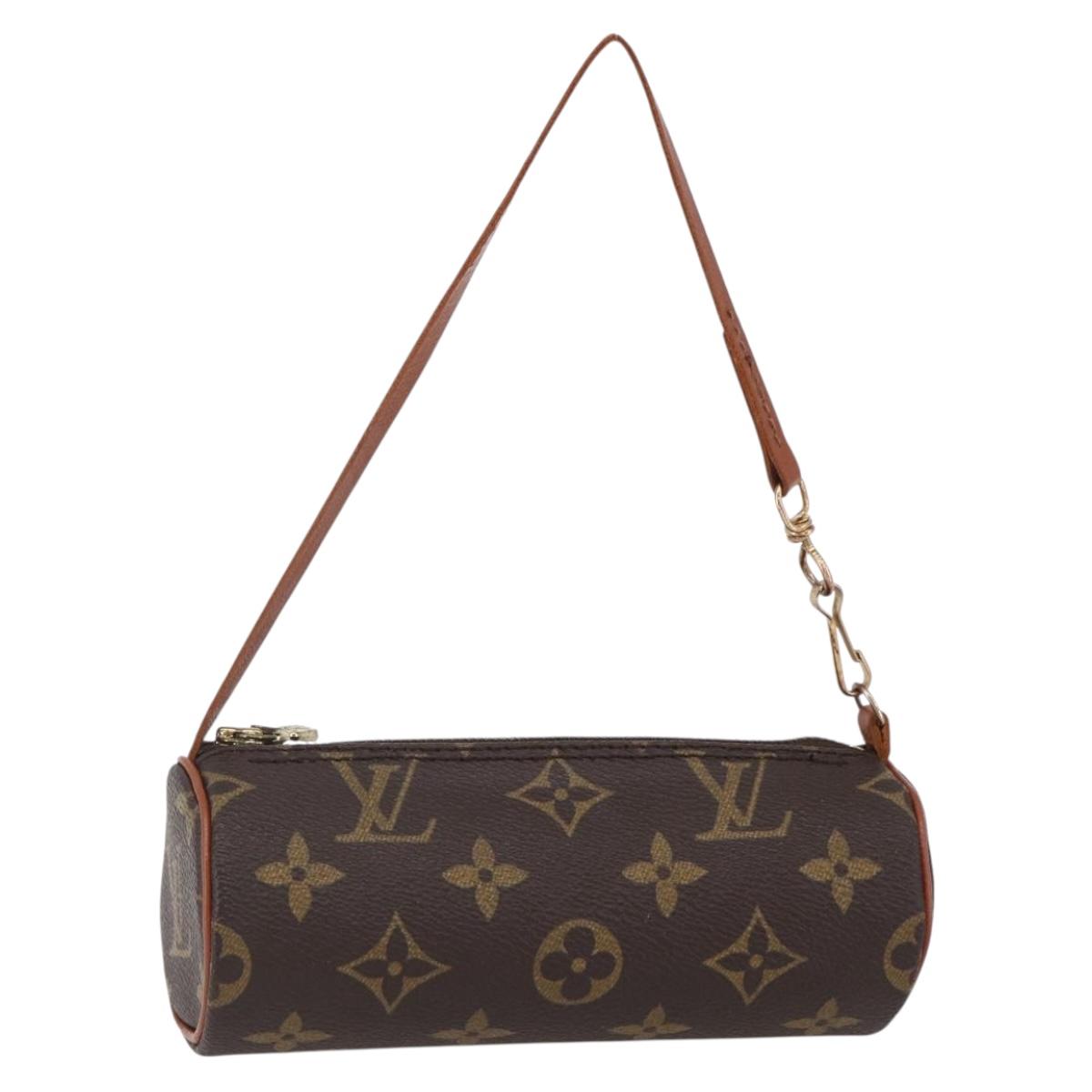 LOUIS VUITTON Monogram Papillon Pouch LV Auth 150590