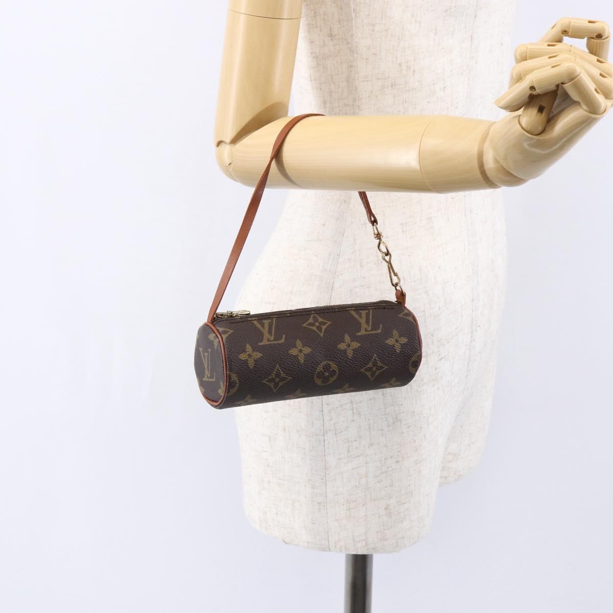LOUIS VUITTON Monogram Papillon Pouch LV Auth 150590