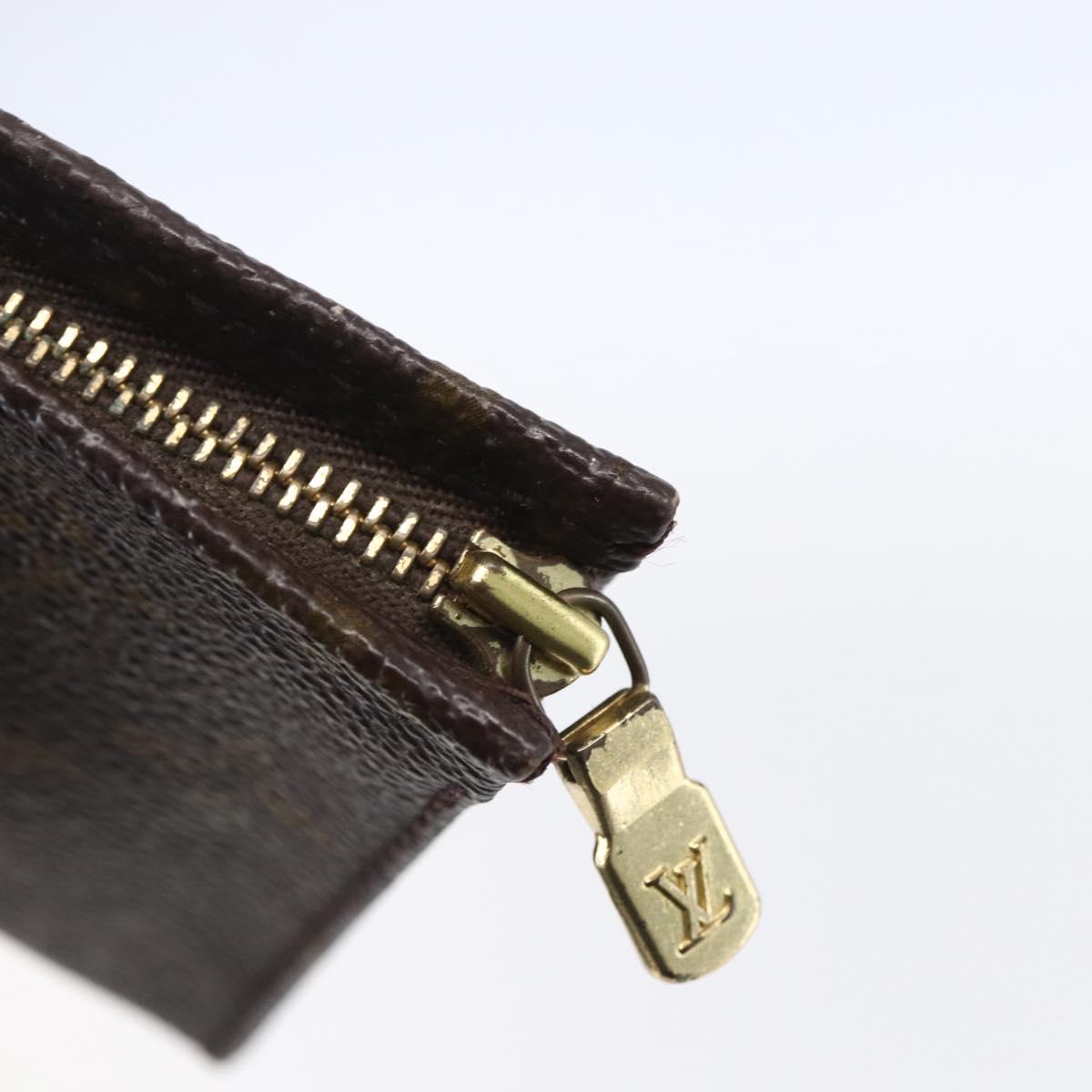 LOUIS VUITTON Monogram Poche Toilette 15 Pouch M47546 LV Auth 150595