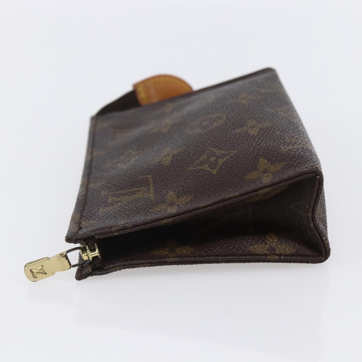 LOUIS VUITTON Monogram Poche Toilette 15 Pouch M47546 LV Auth 150595