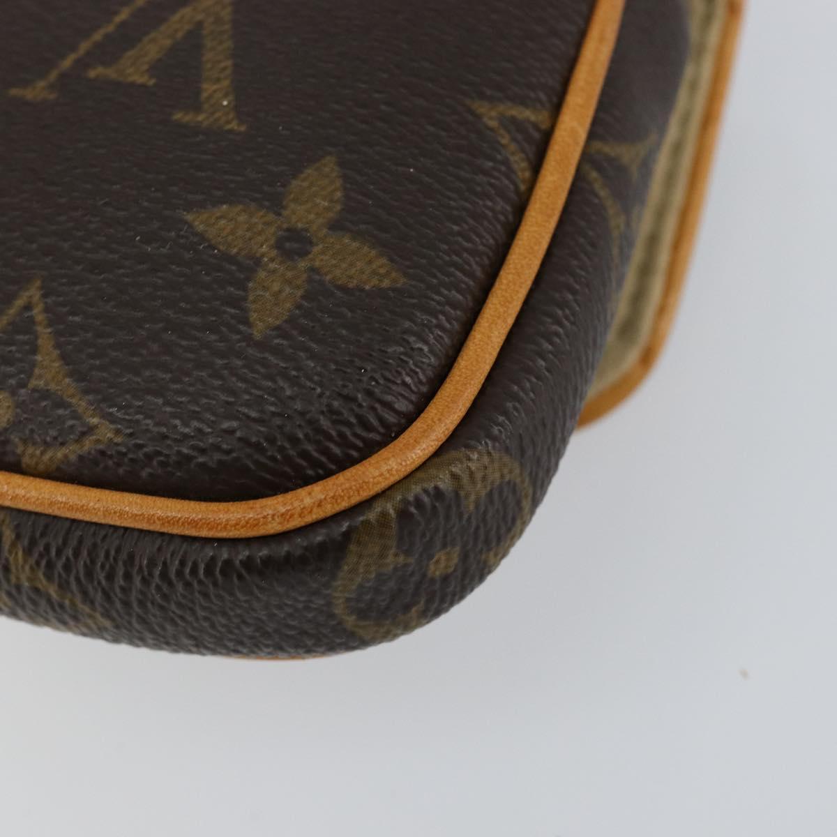 LOUIS VUITTON Monogram Pochette turum Pouch M60020 LV Auth 150599