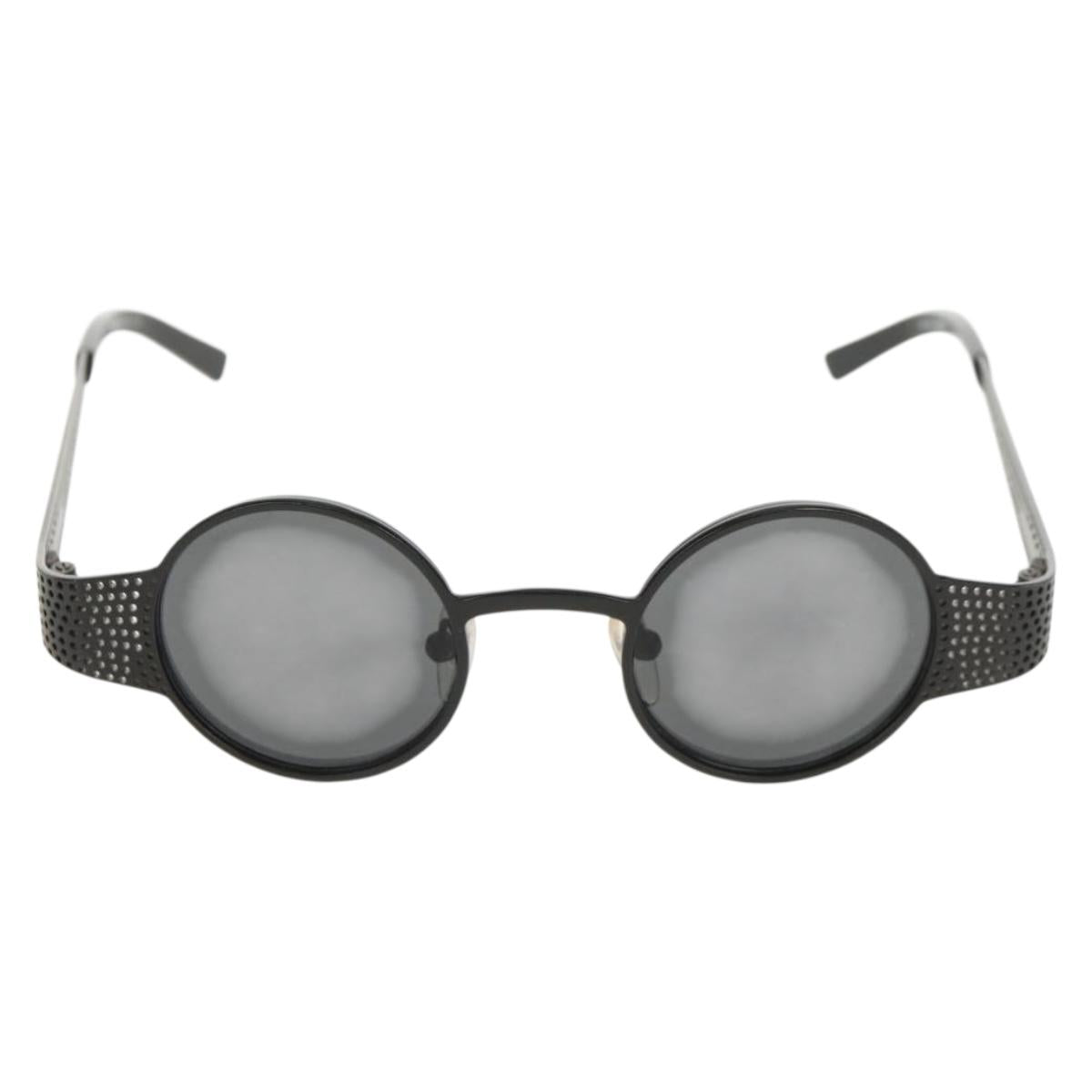 PRADA Sunglasses metal Black SPR511 Auth 150604V