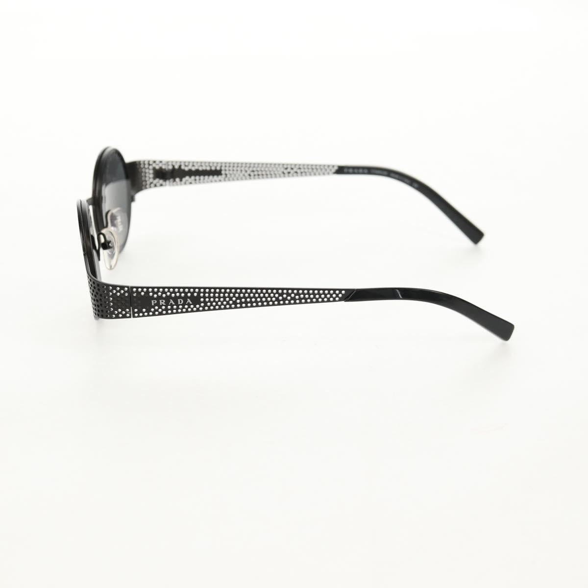 PRADA Sunglasses metal Black SPR511 Auth 150604V