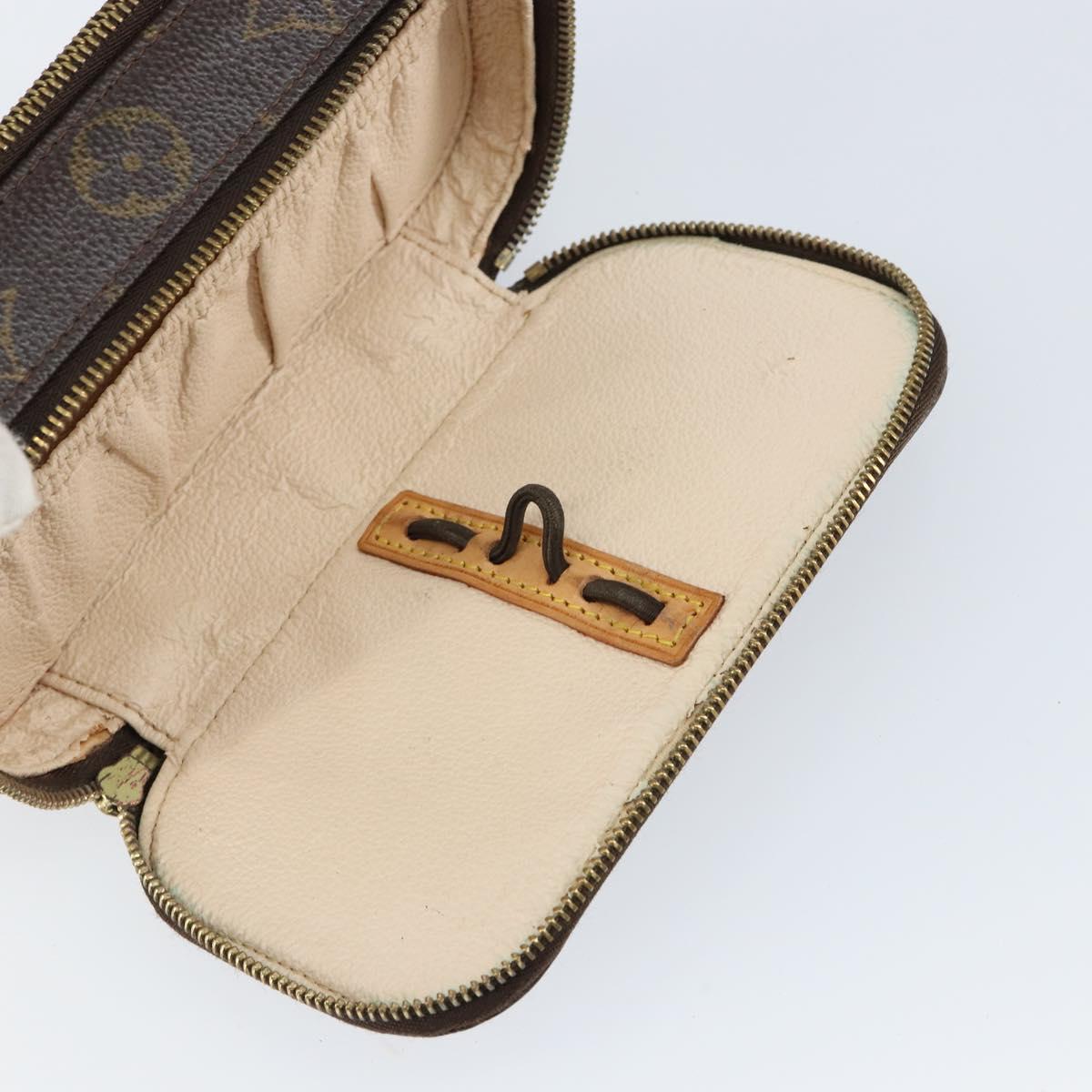 LOUIS VUITTON Monogram Trousse Brush PM Cosmetic Pouch M47510 LV Auth 150607