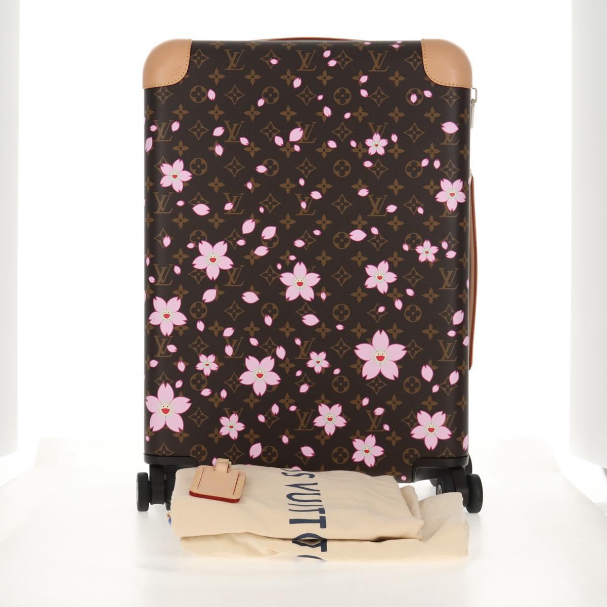 LOUIS VUITTON Monogram Cherry Blossom Horizon 55 Suitcase M13788 Auth 150630SM