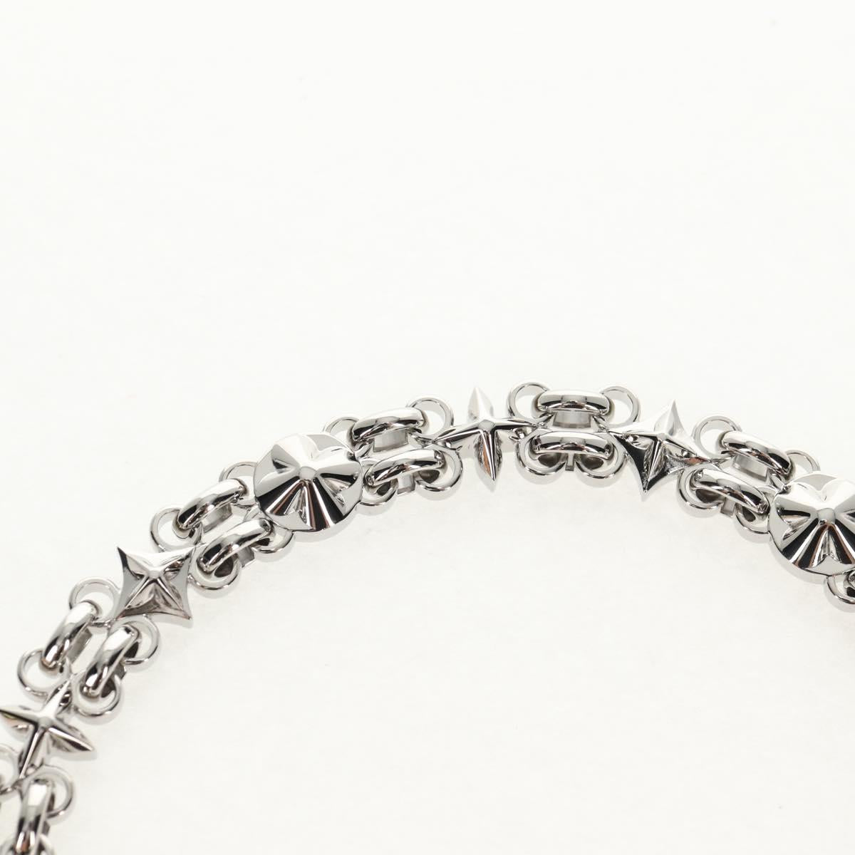 LOUIS VUITTON Chain Shoulder Strap metal 25.6"" Silver LV Auth 150633M