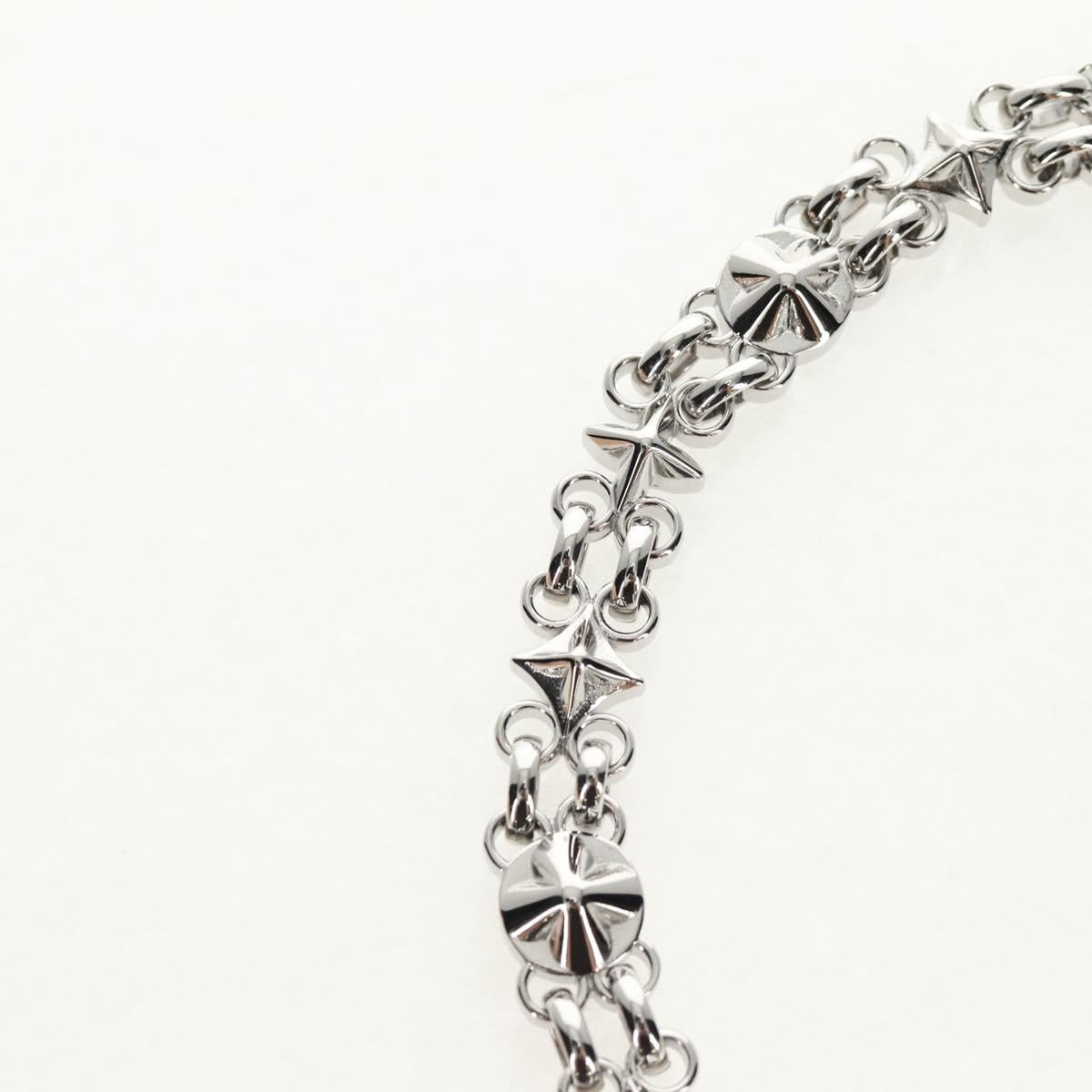 LOUIS VUITTON Chain Shoulder Strap metal 23.6"" Silver LV Auth 150634M