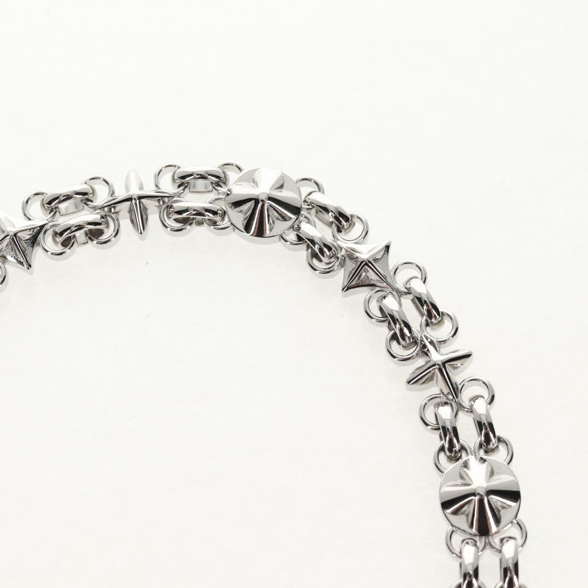 LOUIS VUITTON Chain Shoulder Strap metal 23.6"" Silver LV Auth 150634M