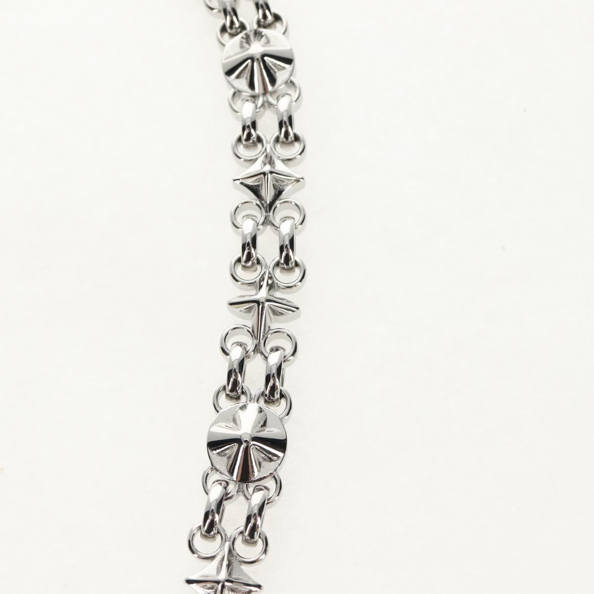 LOUIS VUITTON Chain Shoulder Strap metal 23.6"" Silver LV Auth 150634M