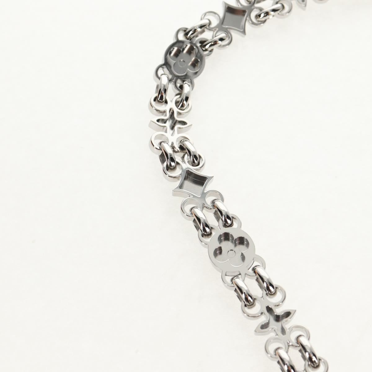 LOUIS VUITTON Chain Shoulder Strap metal 25.6"" Silver LV Auth 150642M