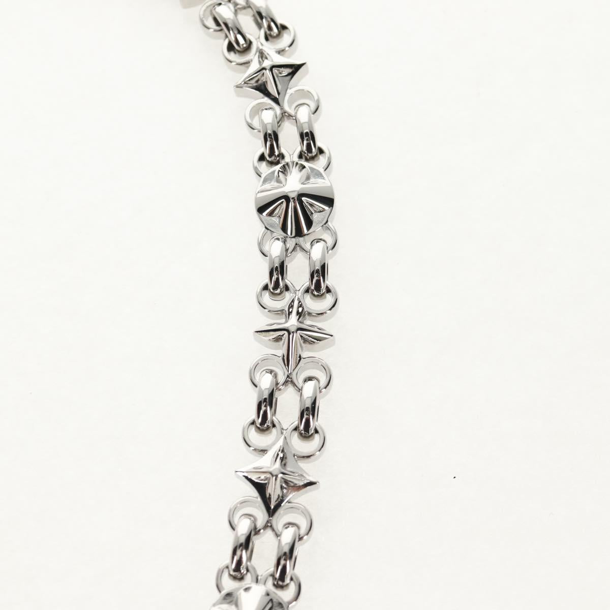 LOUIS VUITTON Chain Shoulder Strap metal 25.6"" Silver LV Auth 150642M