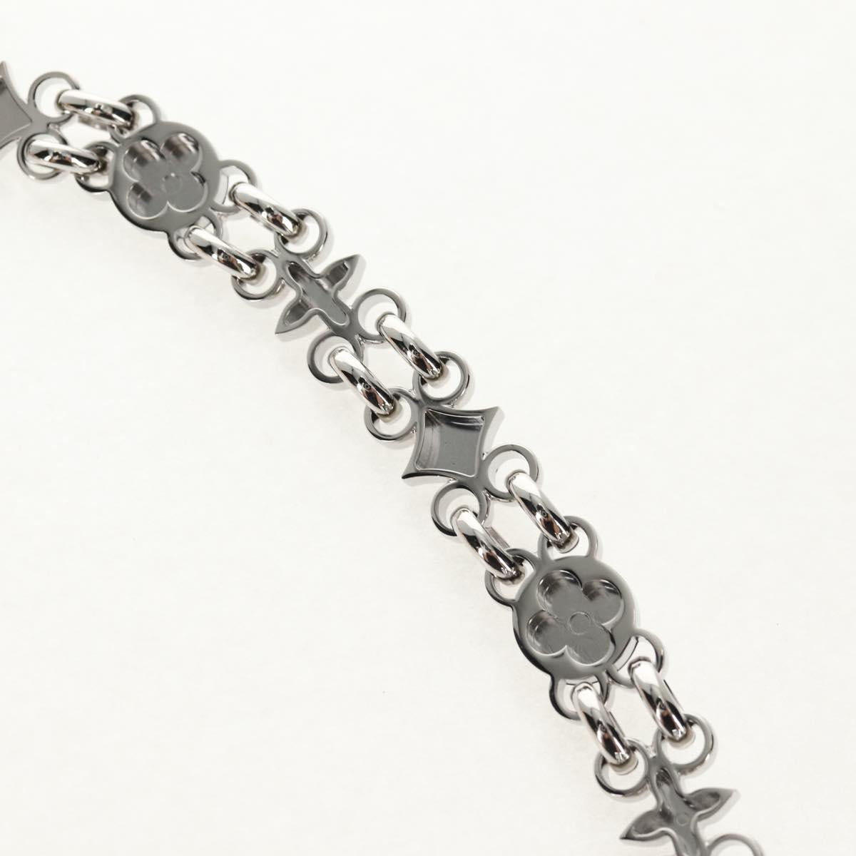 LOUIS VUITTON Chain Shoulder Strap metal 25.6"" Silver LV Auth 150643M