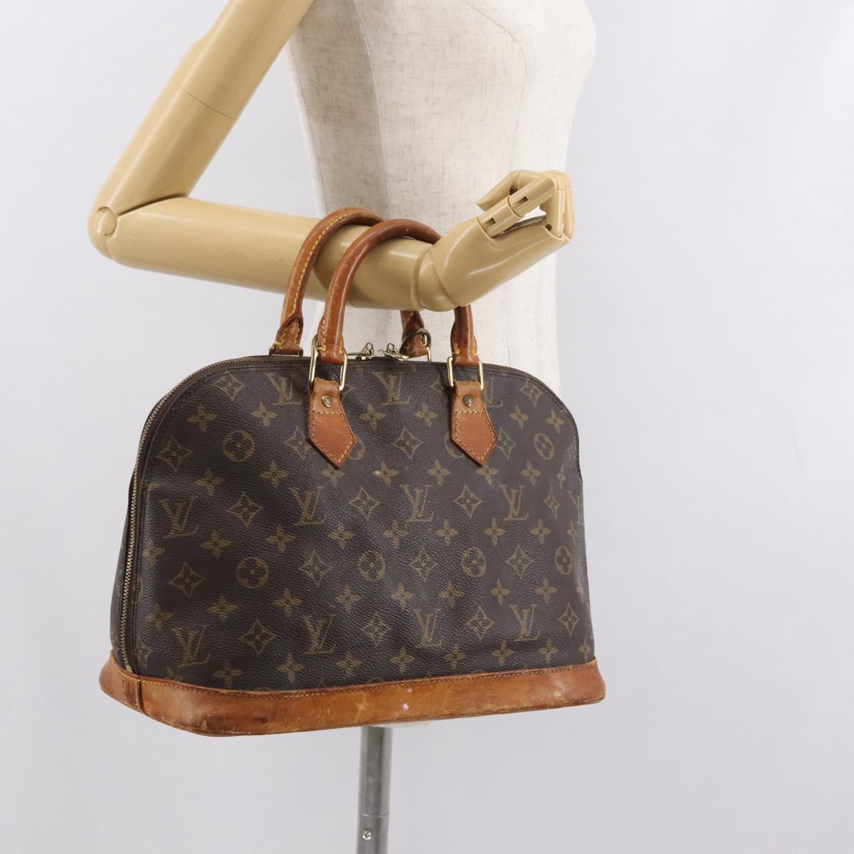 LOUIS VUITTON Monogram Alma Hand Bag M51130 LV Auth 150650