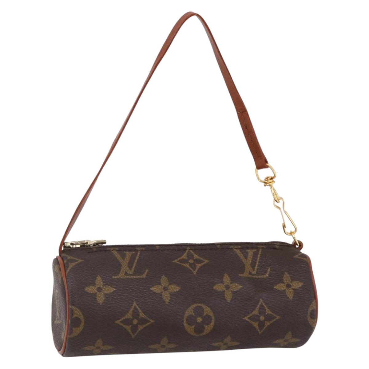 LOUIS VUITTON Monogram Papillon Pouch LV Auth 150655