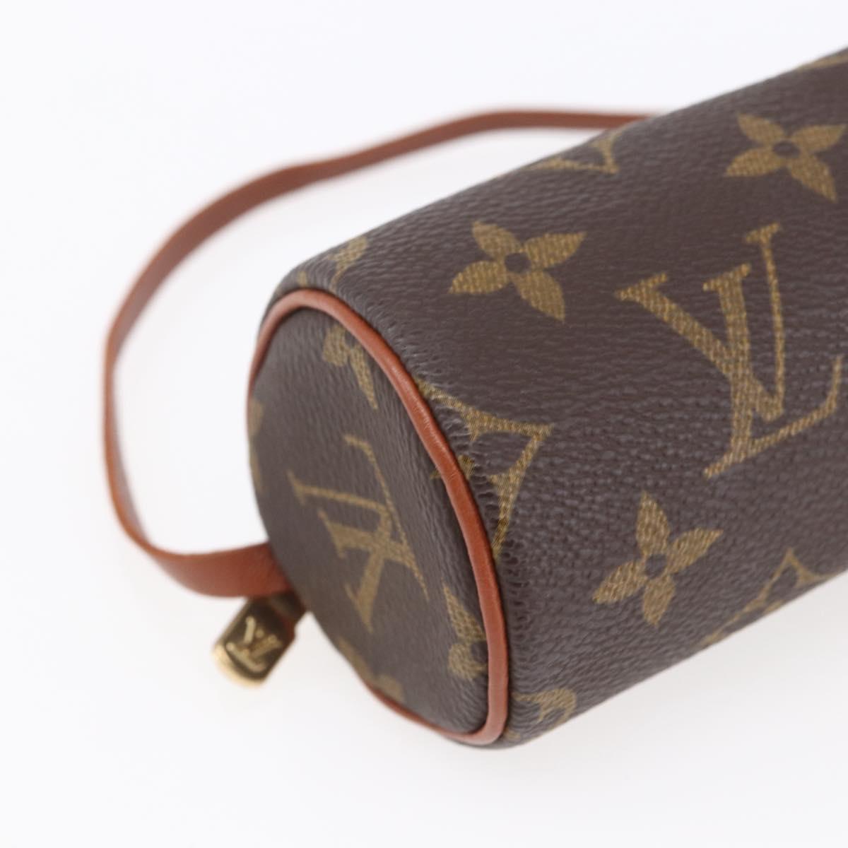 LOUIS VUITTON Monogram Papillon Pouch LV Auth 150655