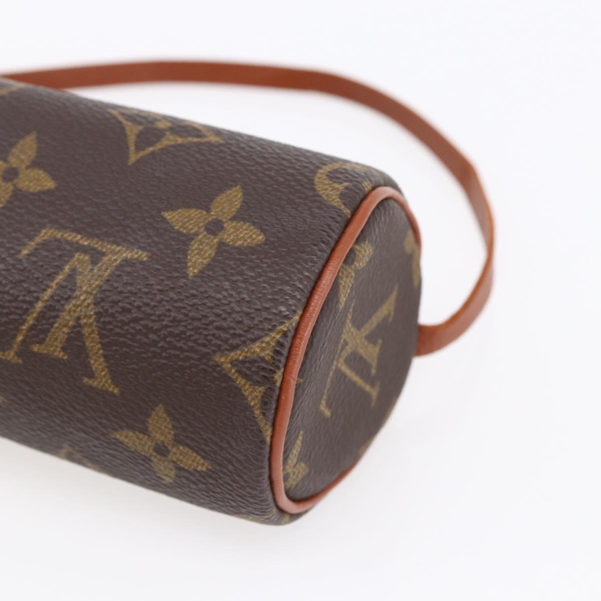 LOUIS VUITTON Monogram Papillon Pouch LV Auth 150655