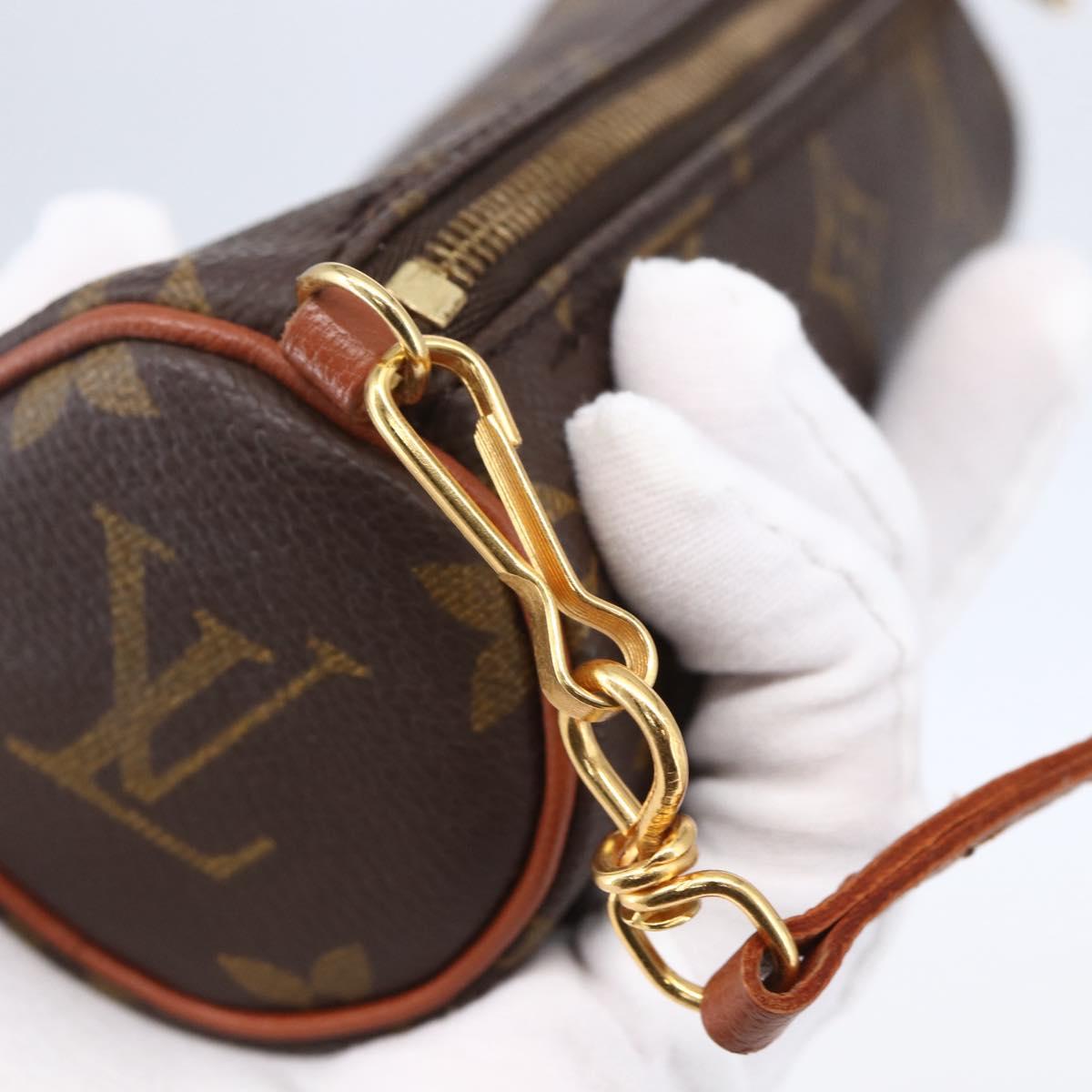 LOUIS VUITTON Monogram Papillon Pouch LV Auth 150655