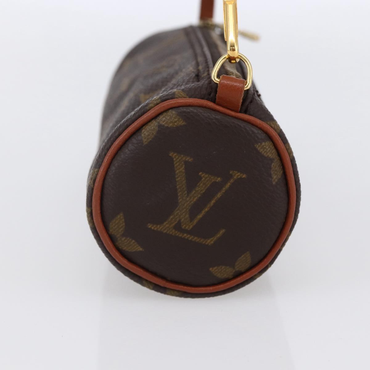 LOUIS VUITTON Monogram Papillon Pouch LV Auth 150655