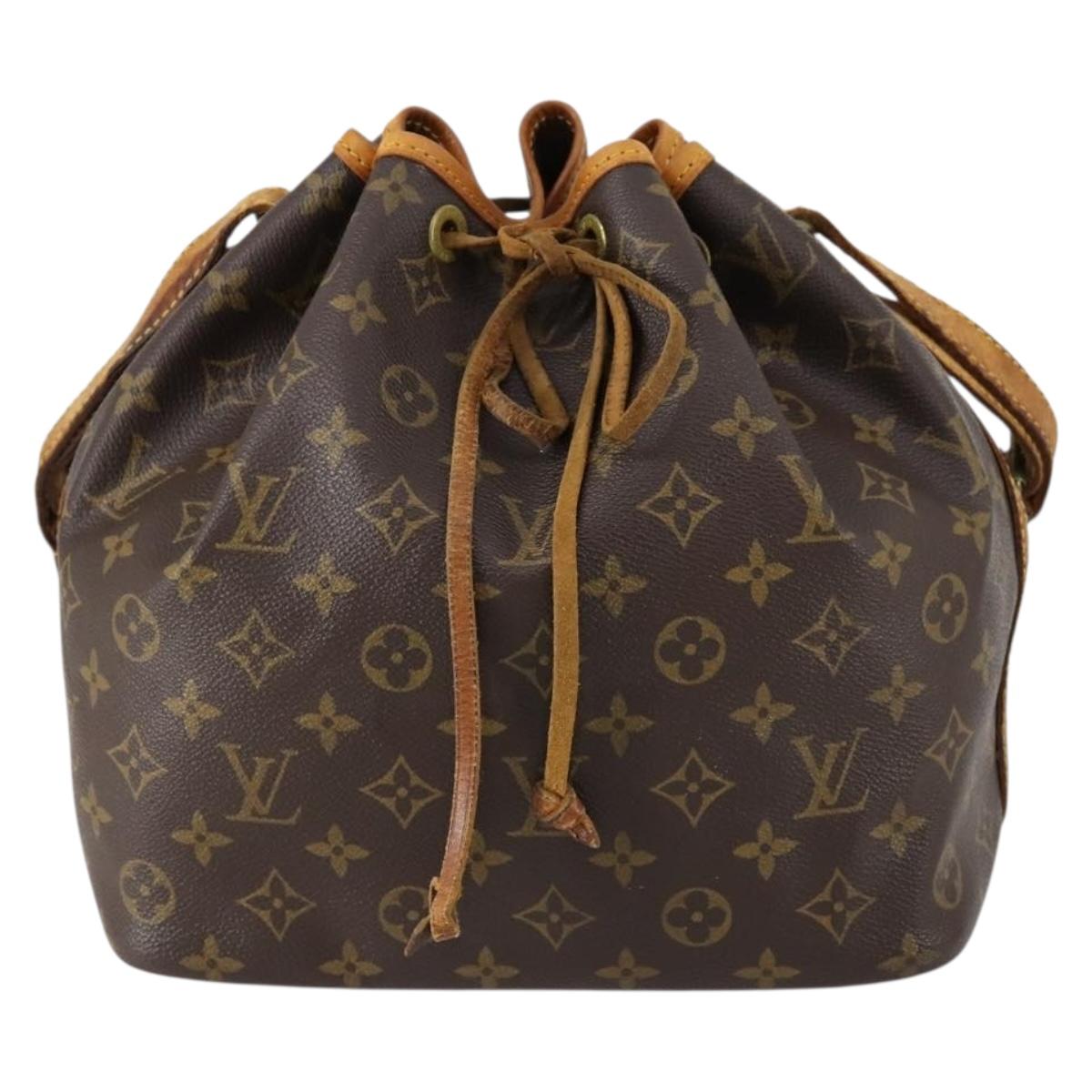 LOUIS VUITTON Monogram Petit Noe Shoulder Bag M42226 LV Auth 150658