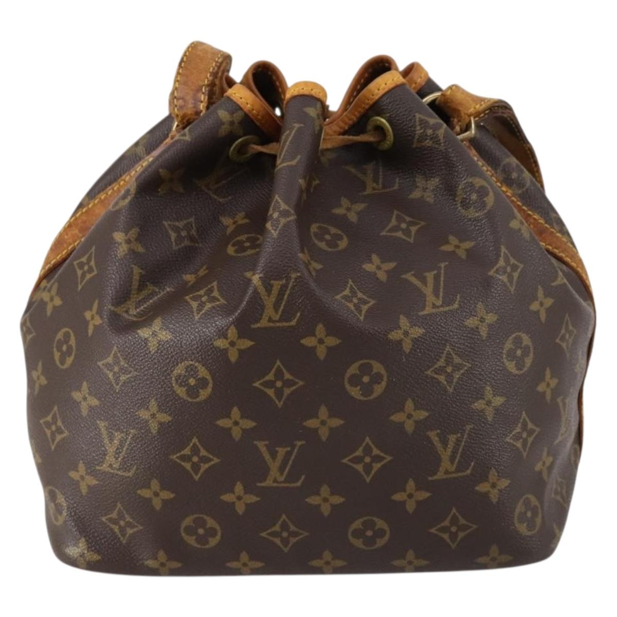 LOUIS VUITTON Monogram Petit Noe Shoulder Bag M42226 LV Auth 150658