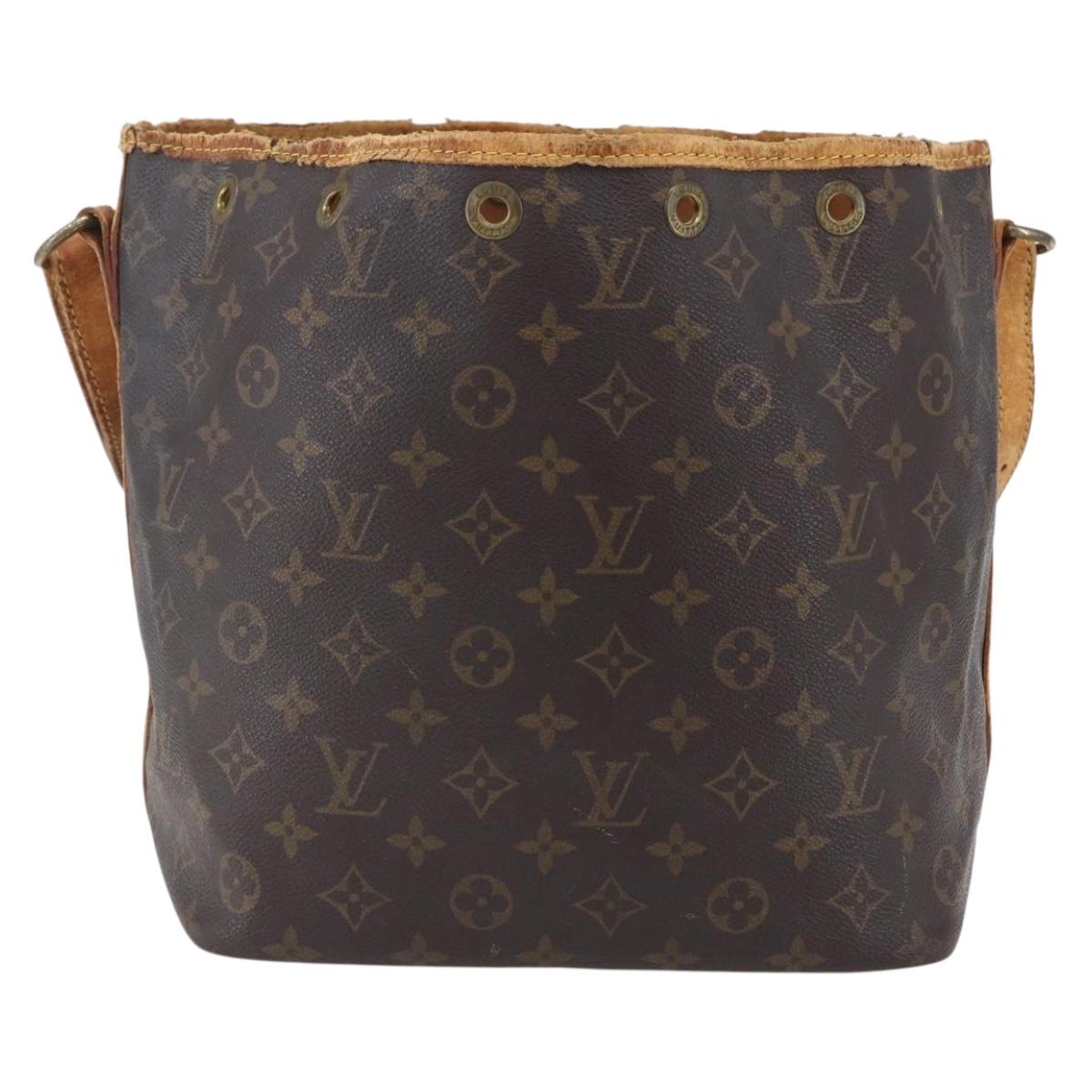 LOUIS VUITTON Monogram Petit Noe Shoulder Bag M42226 LV Auth 150660