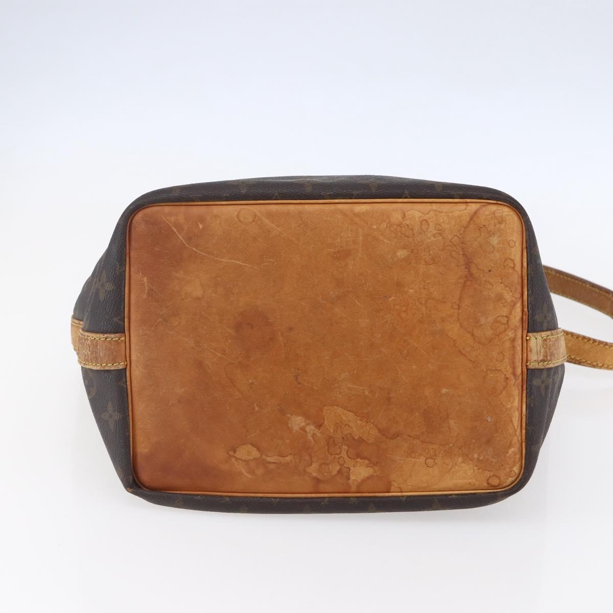 LOUIS VUITTON Monogram Petit Noe Shoulder Bag M42226 LV Auth 150660