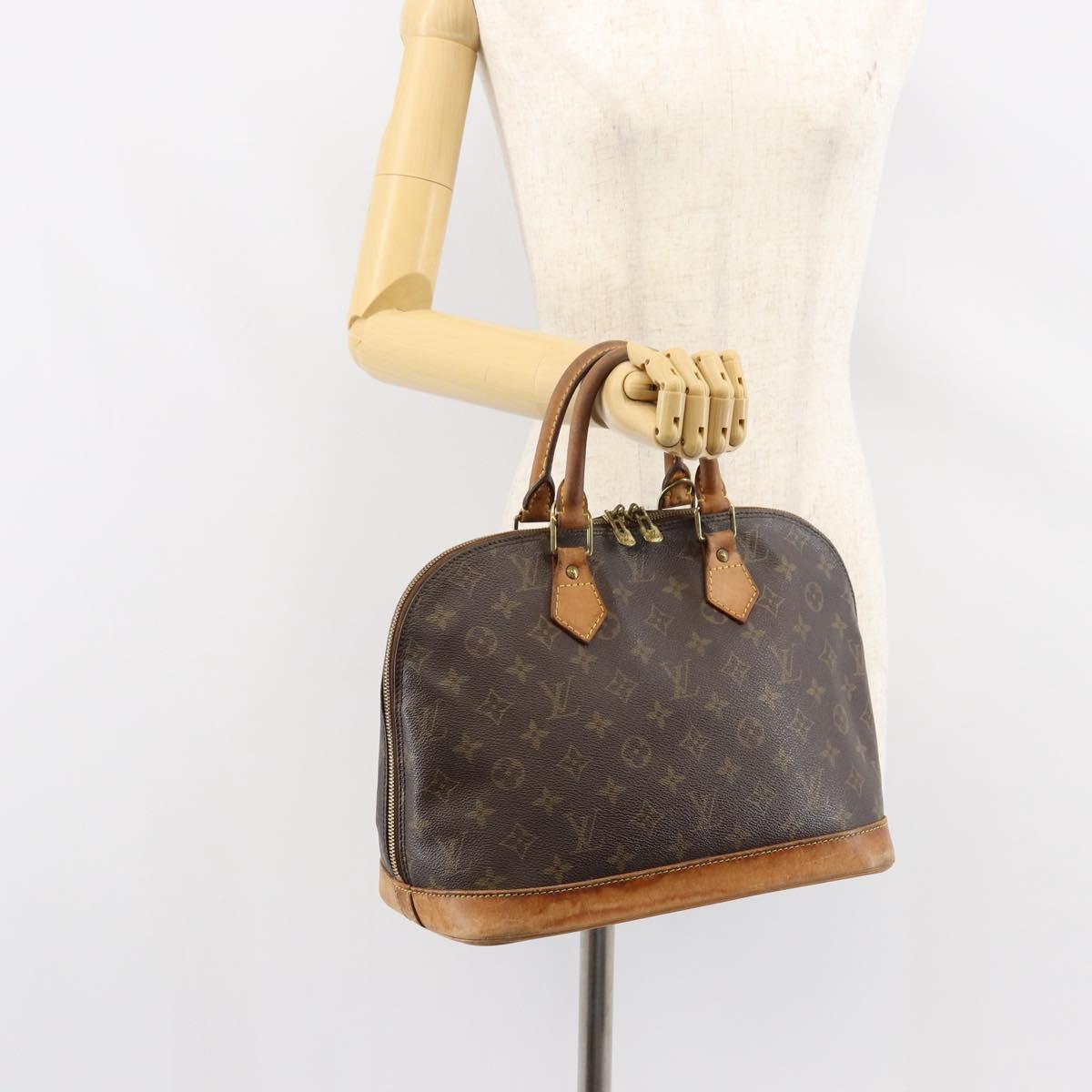 LOUIS VUITTON Monogram Alma Hand Bag M51130 LV Auth 150662