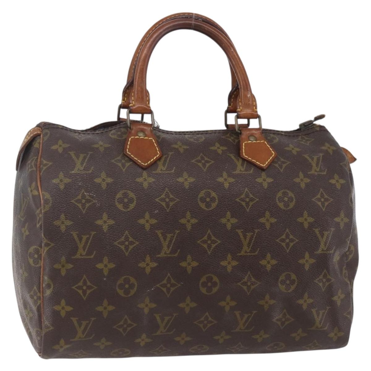 LOUIS VUITTON Monogram Speedy 30 Hand Bag M41526 LV Auth 150682