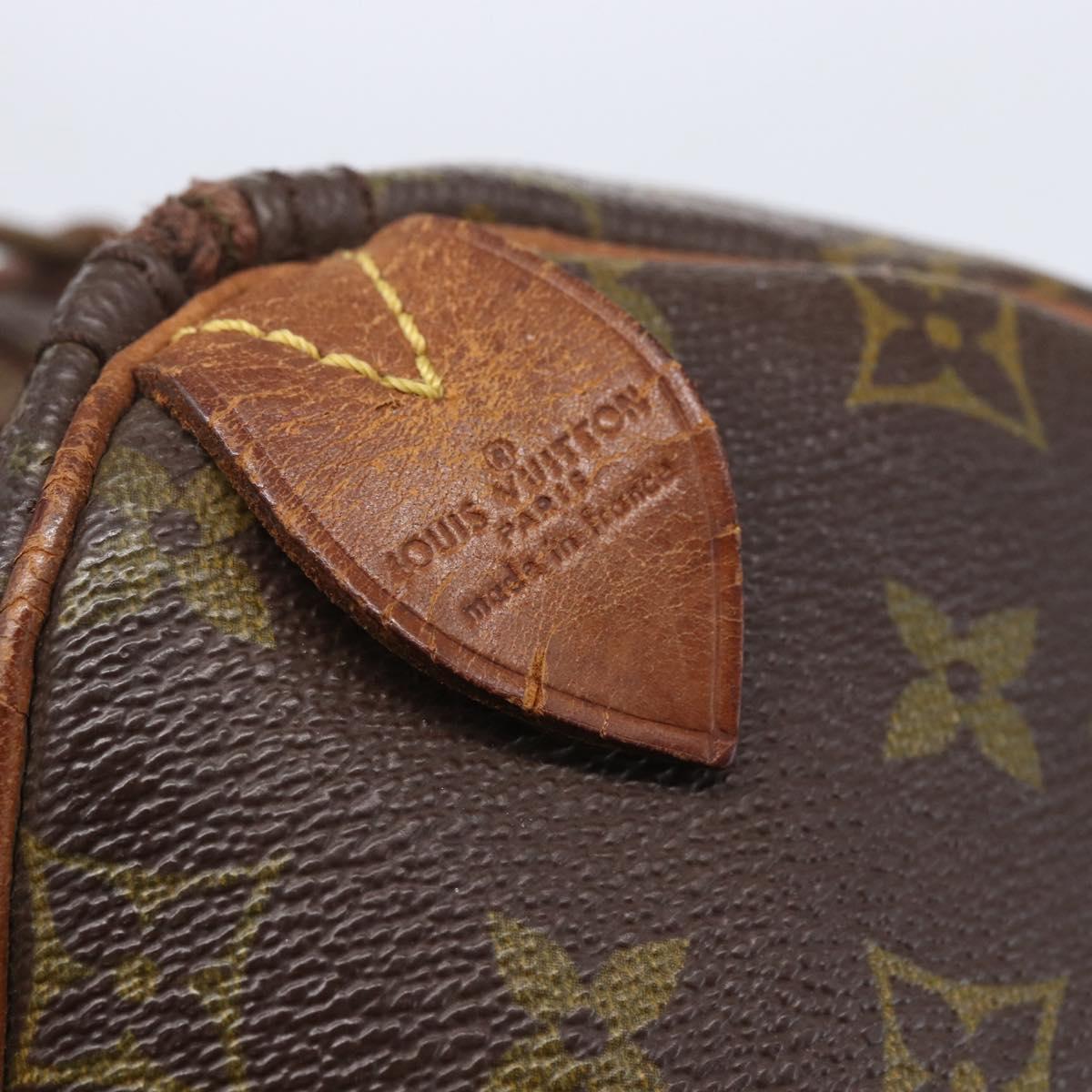 LOUIS VUITTON Monogram Speedy 30 Hand Bag M41526 LV Auth 150682