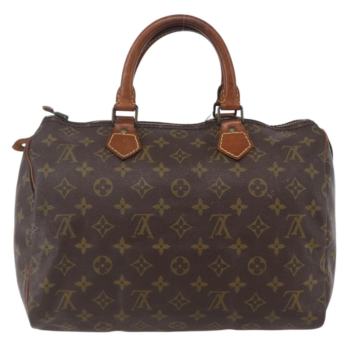 LOUIS VUITTON Monogram Speedy 30 Hand Bag M41526 LV Auth 150682