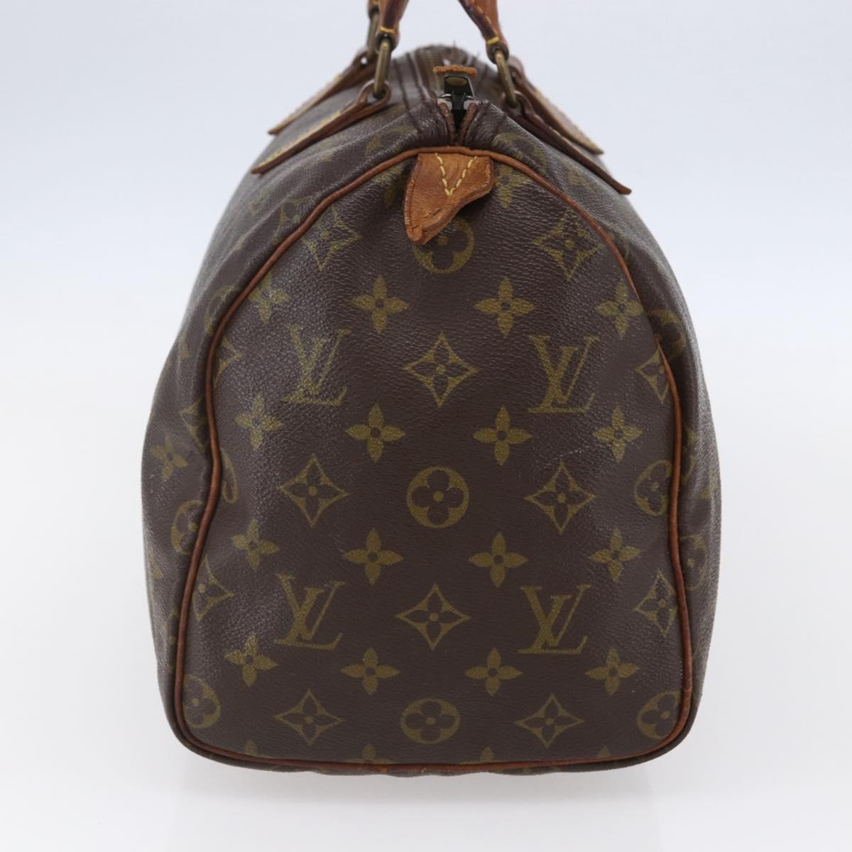 LOUIS VUITTON Monogram Speedy 30 Hand Bag M41526 LV Auth 150682