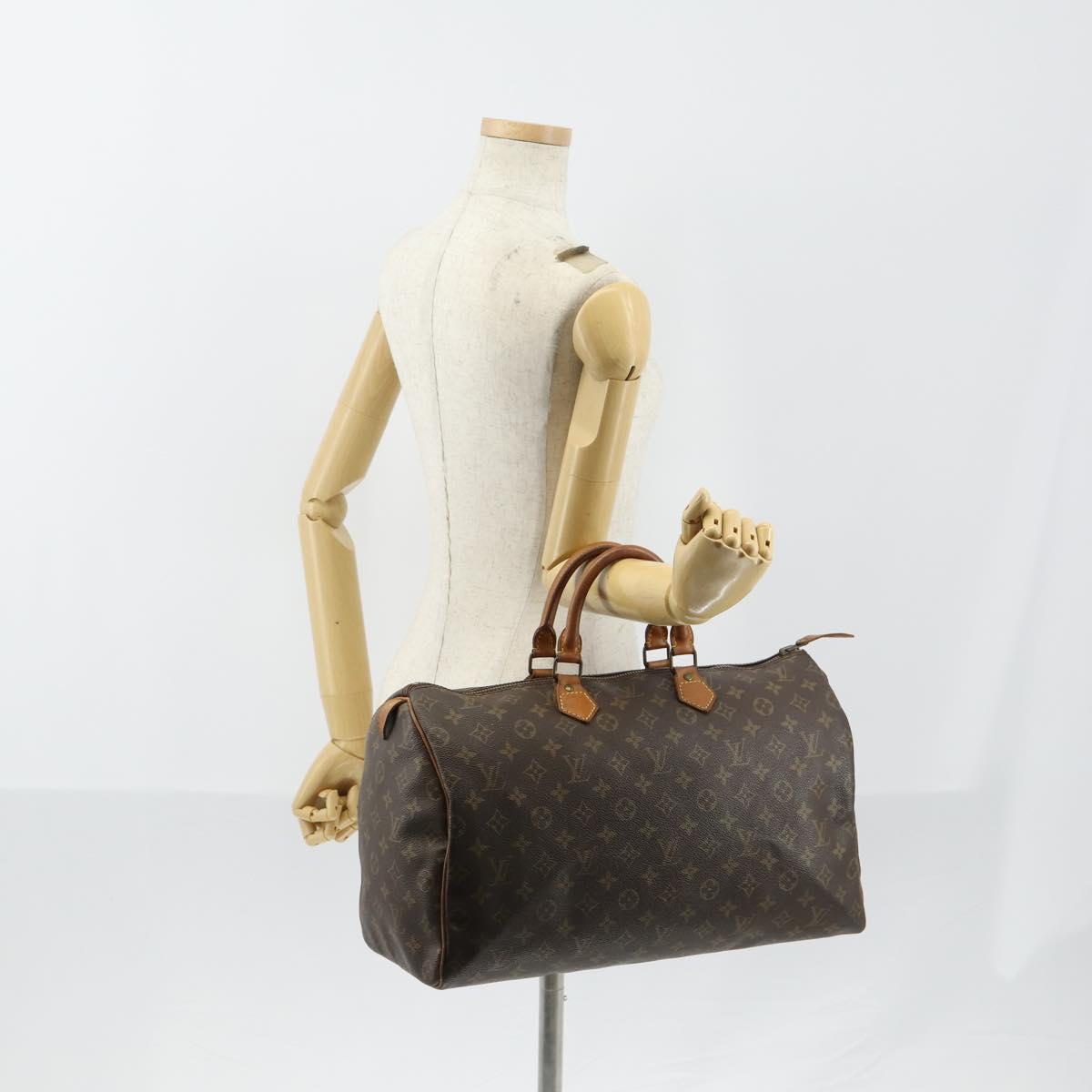 LOUIS VUITTON Monogram Speedy 40 Hand Bag M41522 LV Auth 150685