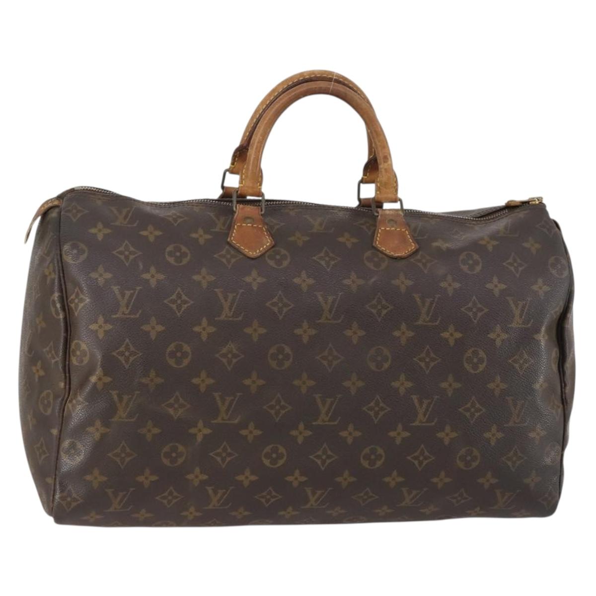 LOUIS VUITTON Monogram Speedy 40 Hand Bag M41522 LV Auth 150686