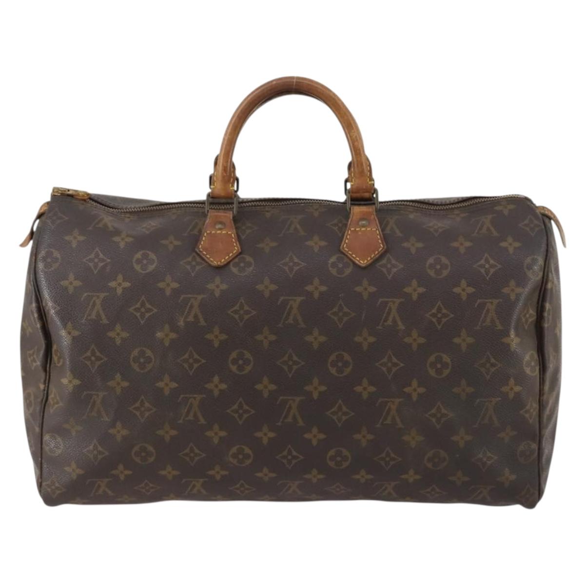 LOUIS VUITTON Monogram Speedy 40 Hand Bag M41522 LV Auth 150686