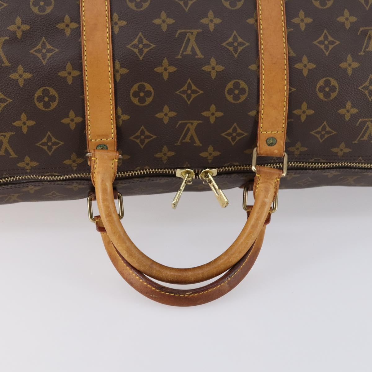 LOUIS VUITTON Monogram Keepall 60 Boston Bag M41422 LV Auth 150692