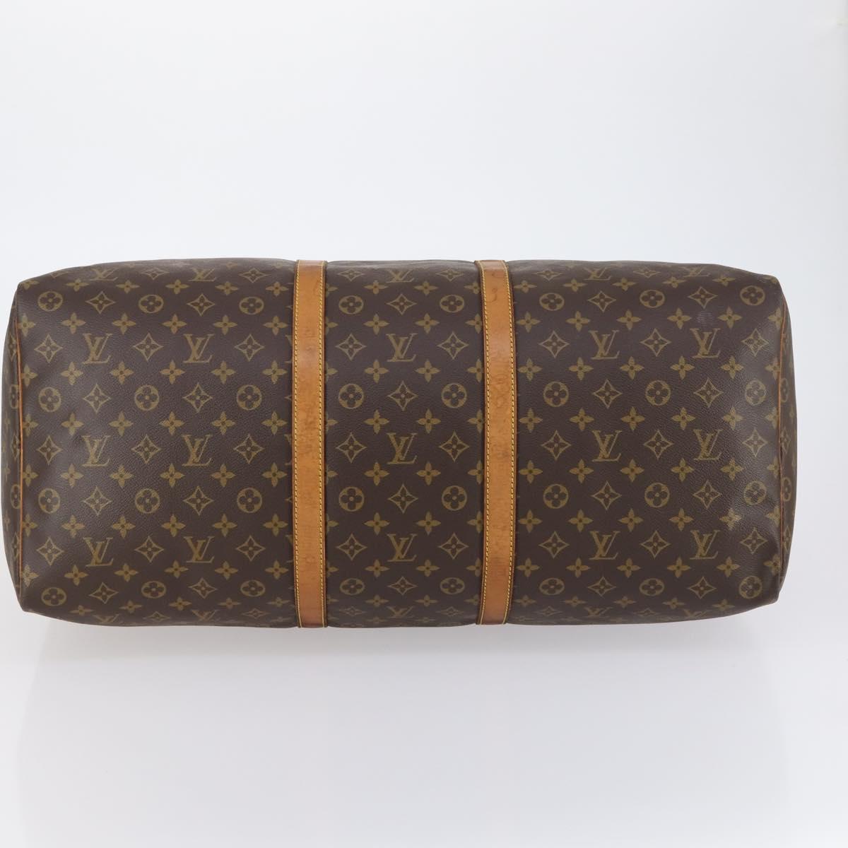LOUIS VUITTON Monogram Keepall 60 Boston Bag M41422 LV Auth 150692