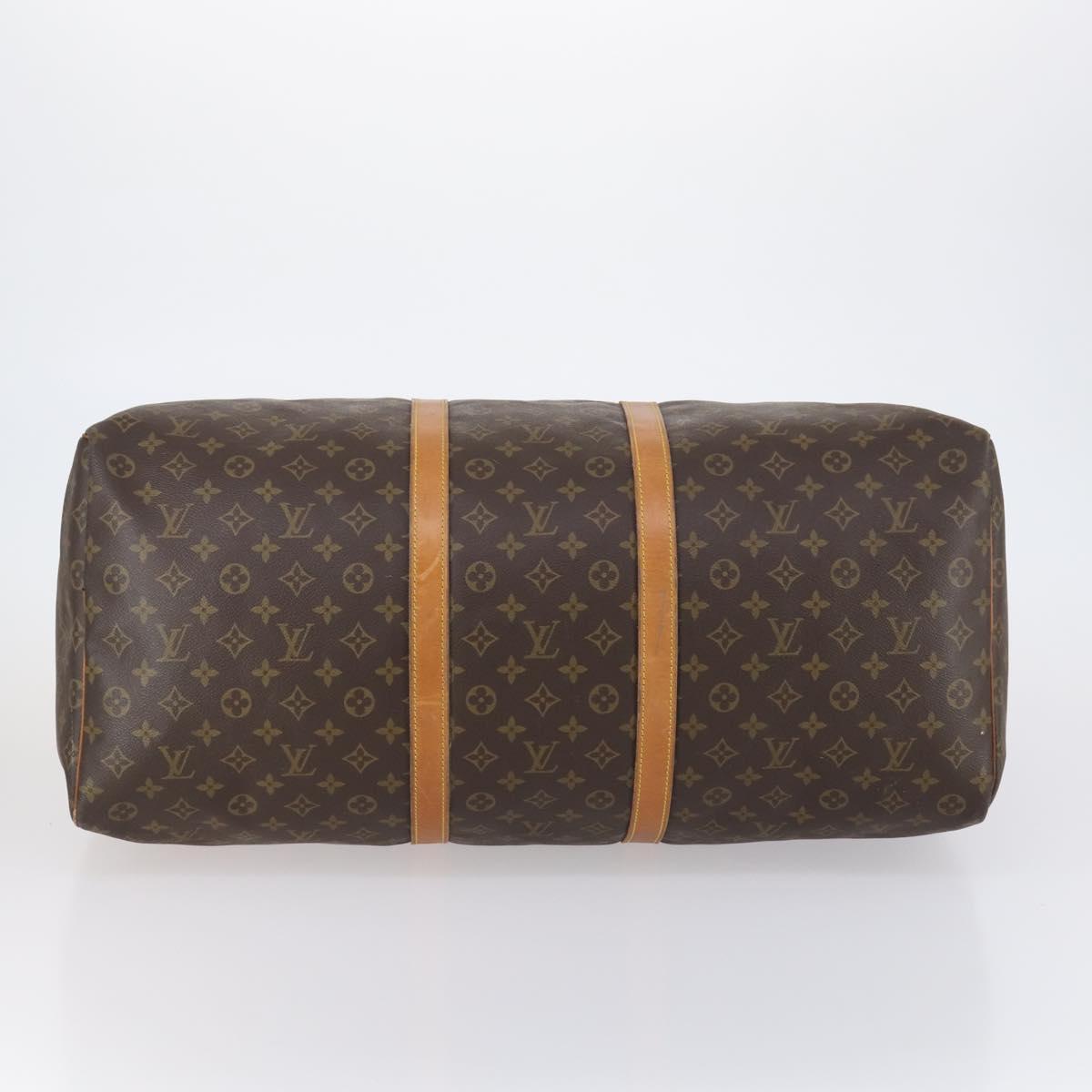 LOUIS VUITTON Monogram Keepall 60 Boston Bag M41422 LV Auth 150693