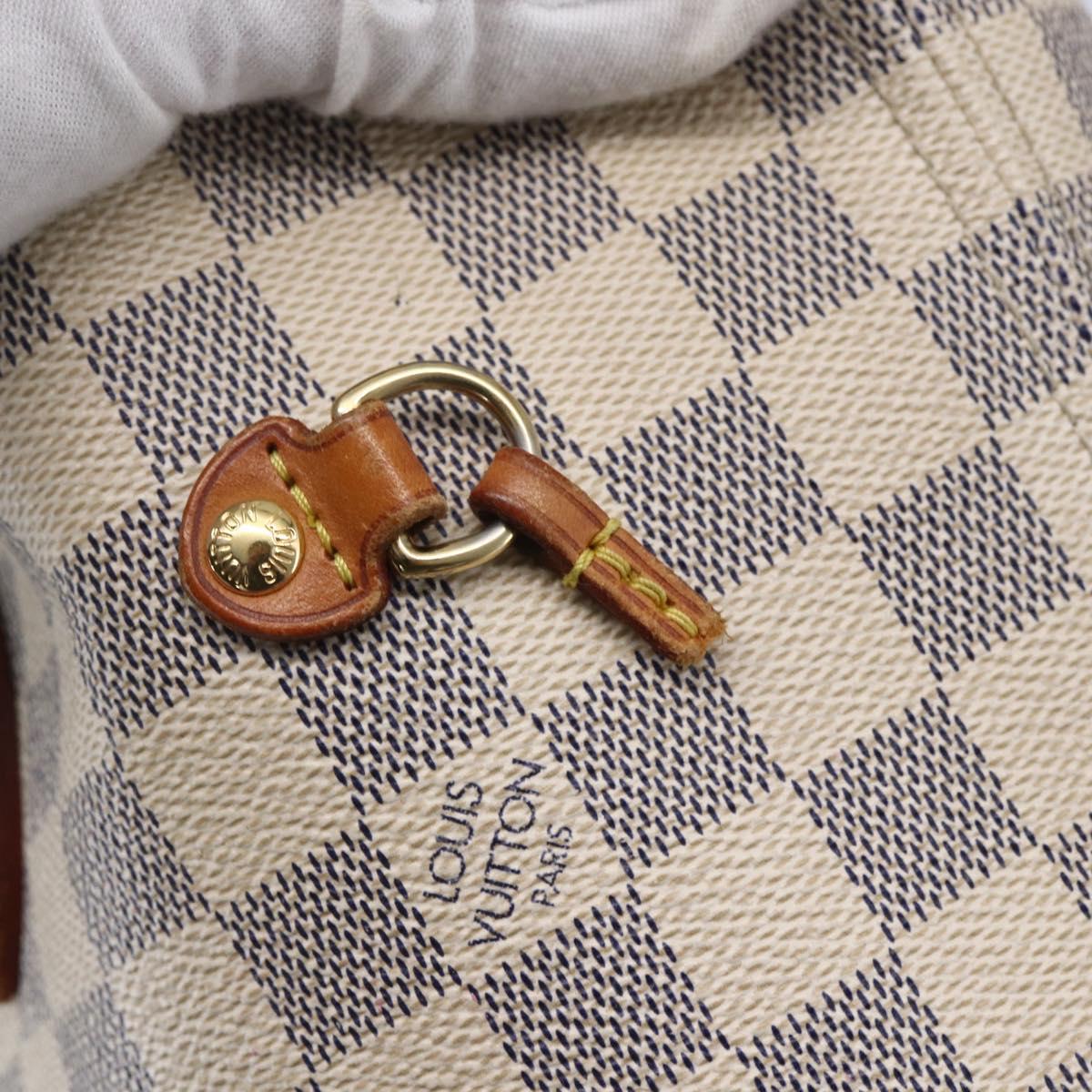 LOUIS VUITTON Damier Azur Neverfull MM Tote Bag N41605 LV Auth 150697