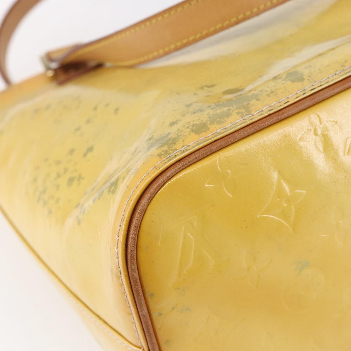 LOUIS VUITTON Monogram Vernis Houston Hand Bag Gris M91053 LV Auth 150701