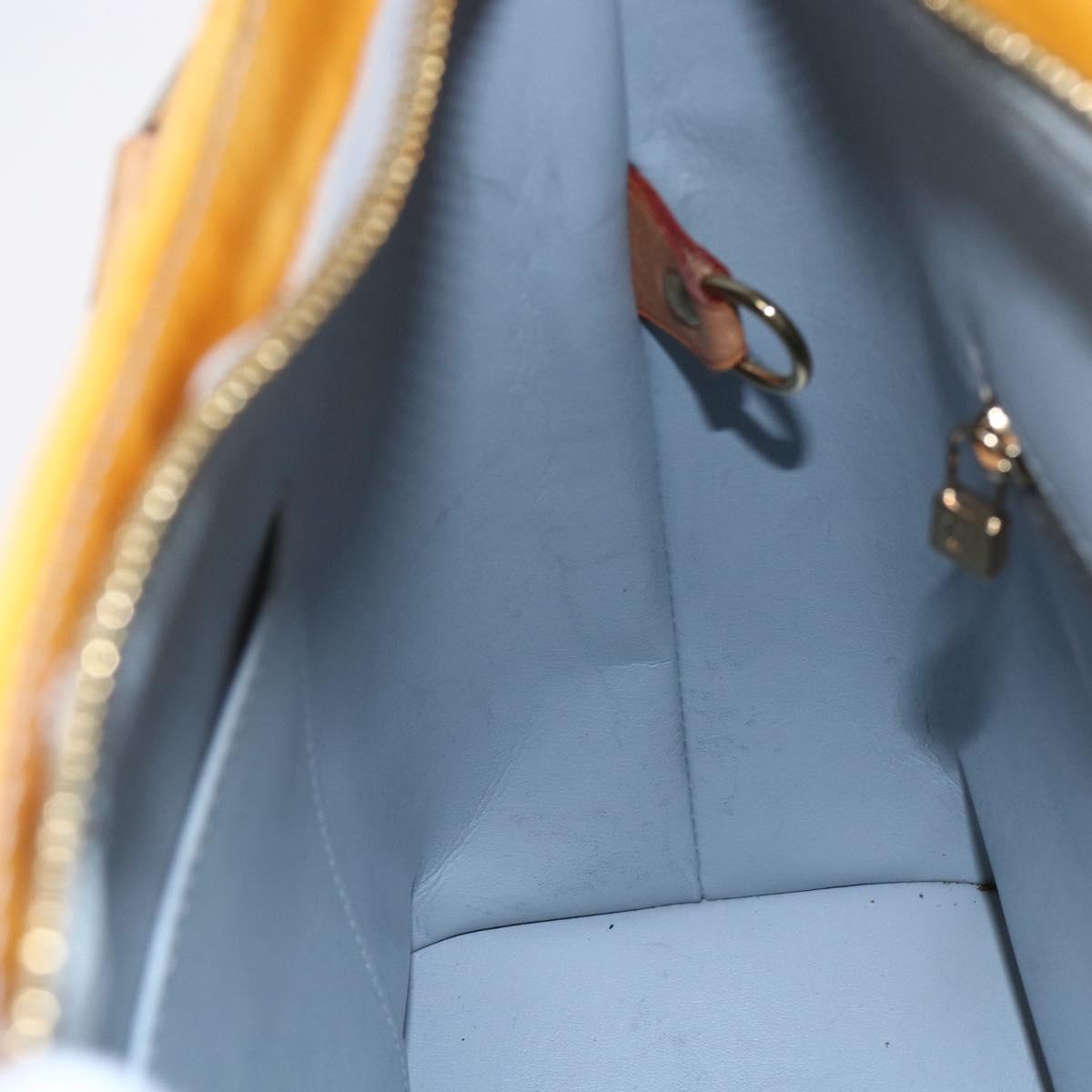 LOUIS VUITTON Monogram Vernis Houston Hand Bag Gris M91053 LV Auth 150701