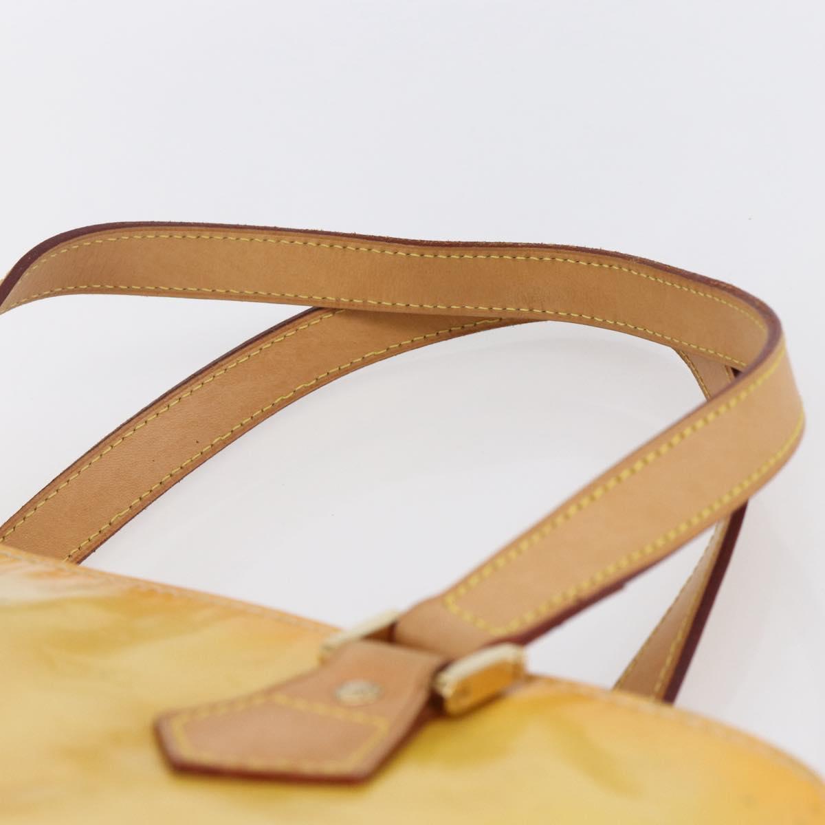 LOUIS VUITTON Monogram Vernis Houston Hand Bag Gris M91053 LV Auth 150701