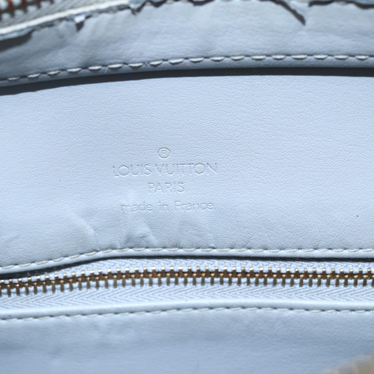 LOUIS VUITTON Monogram Vernis Houston Hand Bag Gris M91053 LV Auth 150702