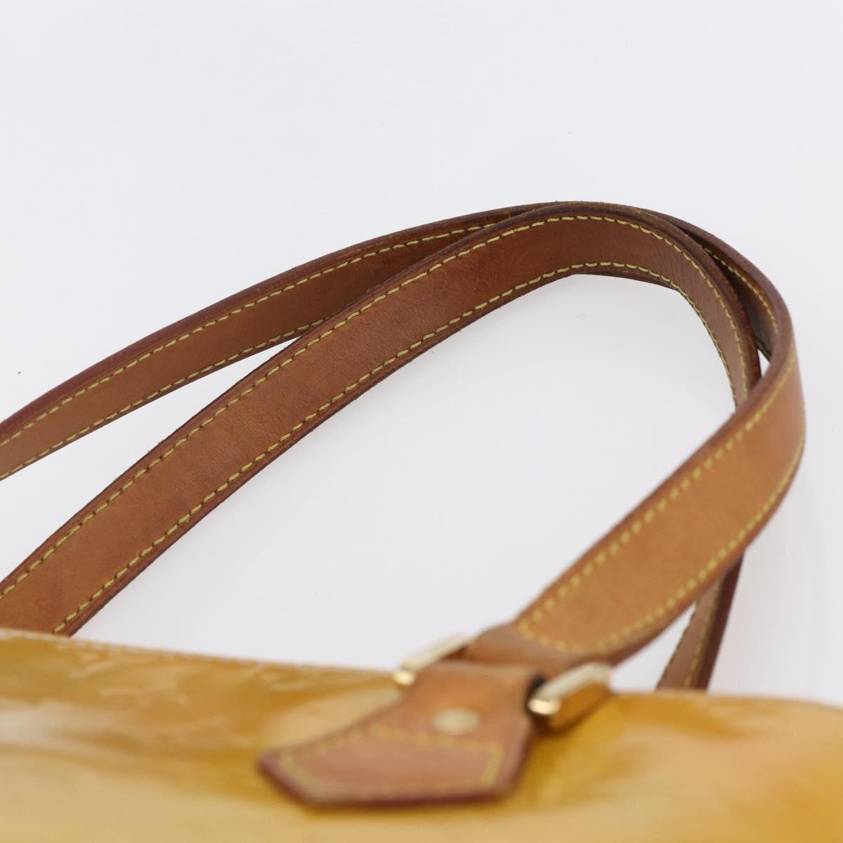 LOUIS VUITTON Monogram Vernis Houston Hand Bag Gris M91053 LV Auth 150702