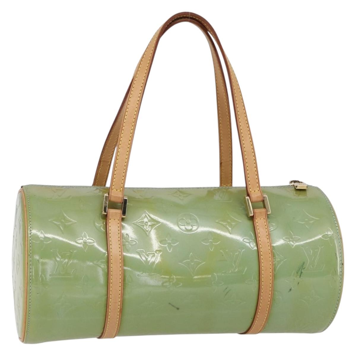 LOUIS VUITTON Monogram Vernis Bedford Hand Bag Baby Blue M91007 LV Auth 150704