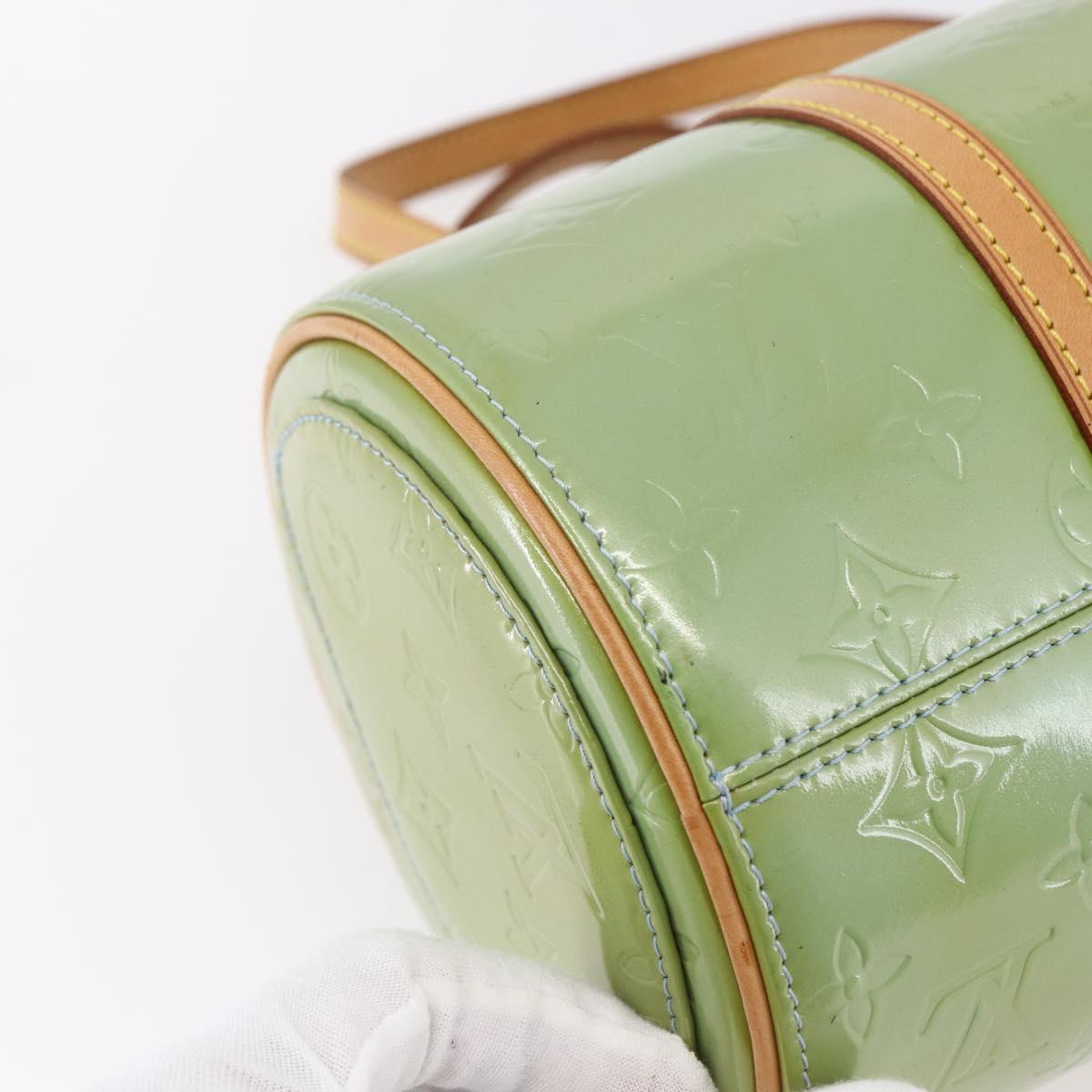 LOUIS VUITTON Monogram Vernis Bedford Hand Bag Baby Blue M91007 LV Auth 150704