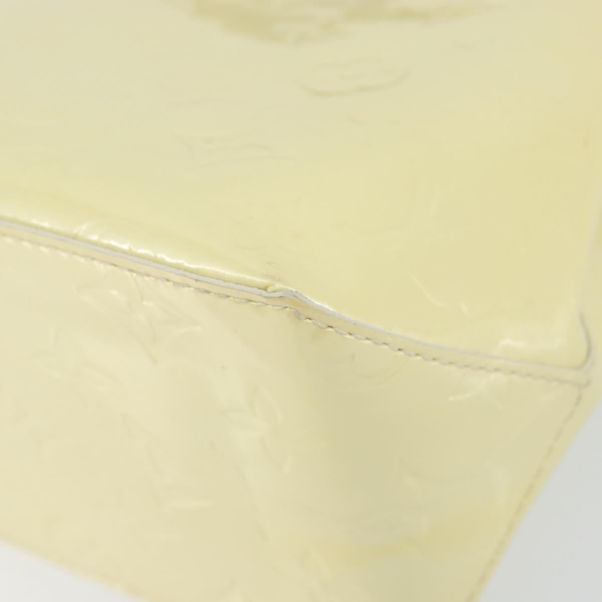 LOUIS VUITTON Monogram Vernis Reade PM Hand Bag Perle M91336 LV Auth 150707