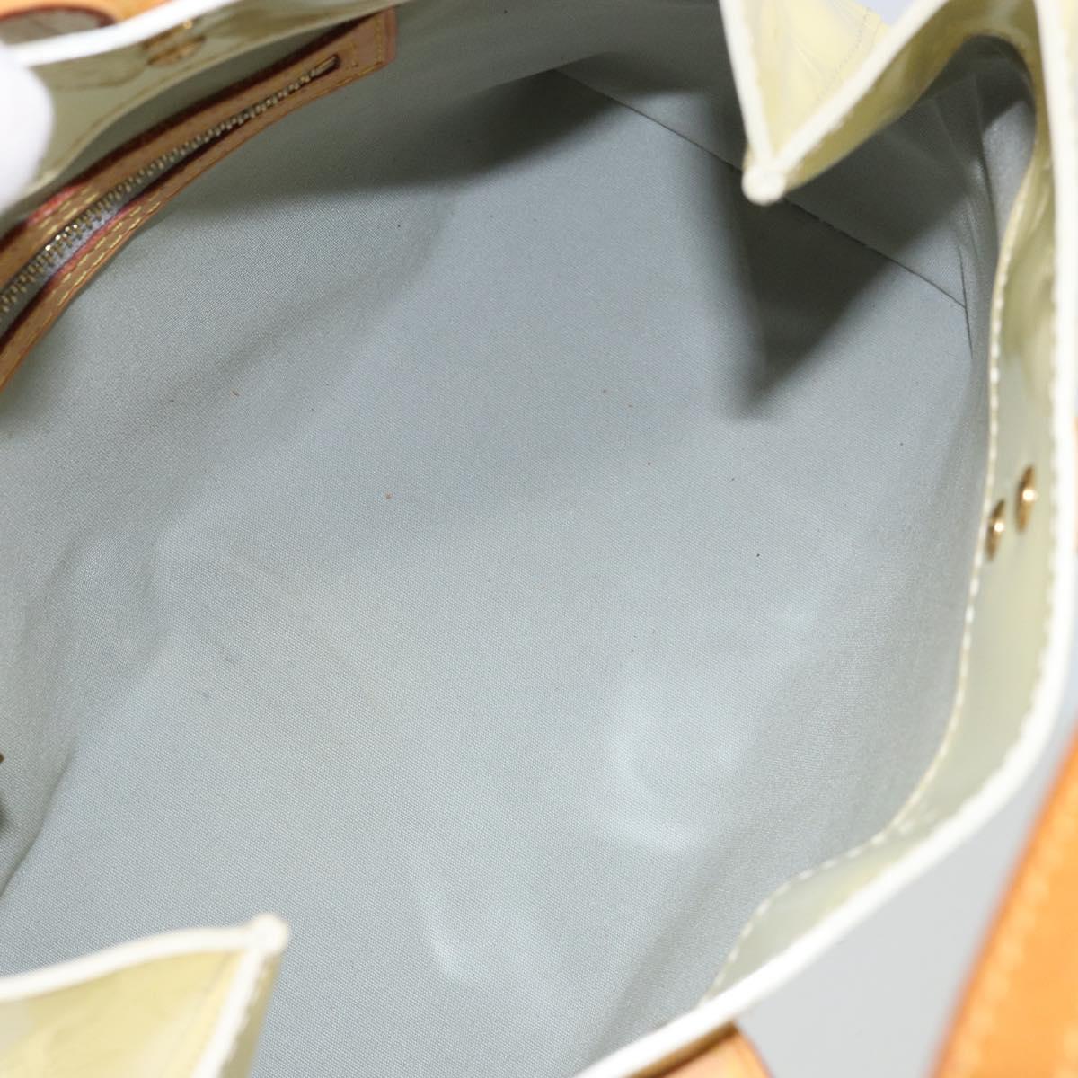 LOUIS VUITTON Monogram Vernis Reade PM Hand Bag Perle M91336 LV Auth 150707