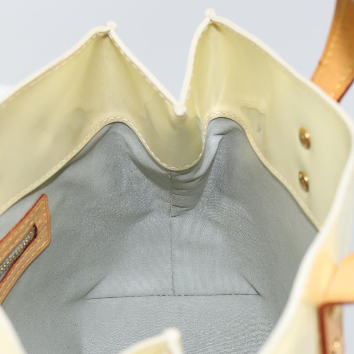 LOUIS VUITTON Monogram Vernis Reade PM Hand Bag Perle M91336 LV Auth 150707