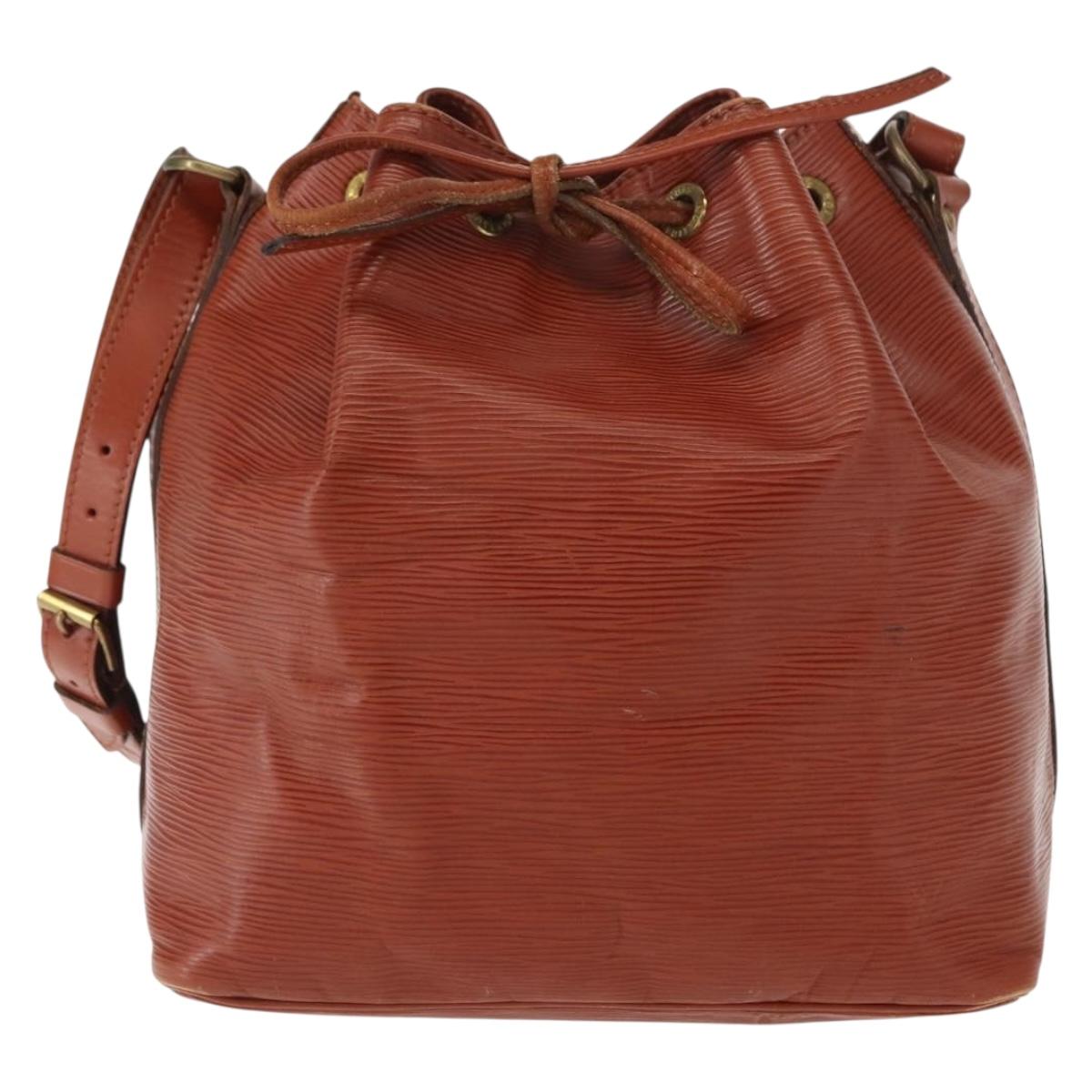 LOUIS VUITTON Epi Petit Noe Shoulder Bag Brown M44103 LV Auth 150711