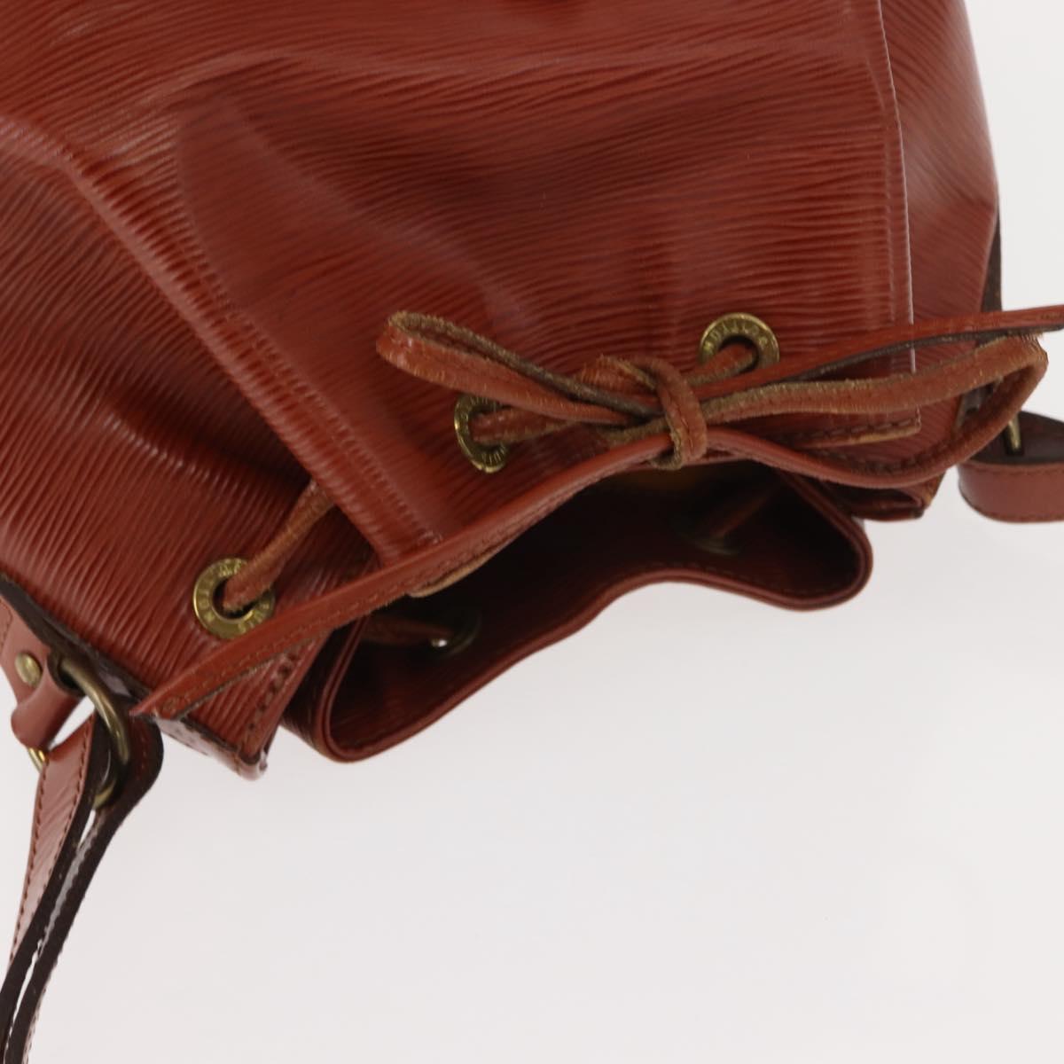 LOUIS VUITTON Epi Petit Noe Shoulder Bag Brown M44103 LV Auth 150711